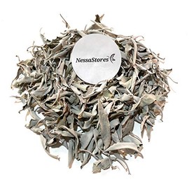 NessaStores - California White Sage Leaves ONLY Incense #JC-003 (2 oz)