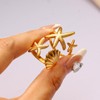 WETMT Gold Starfish Shell Ring for Women Irregular Starfish Ring