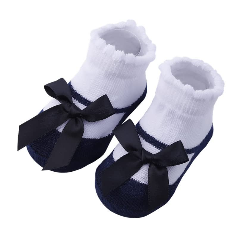 Toptim - Calcetines y lazos para bebés recién nacidos, Paquete