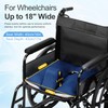 NIdreamCE Wheelchair Wedge Pommel Cushion with Safety Straps Non-Slip Wheelchair