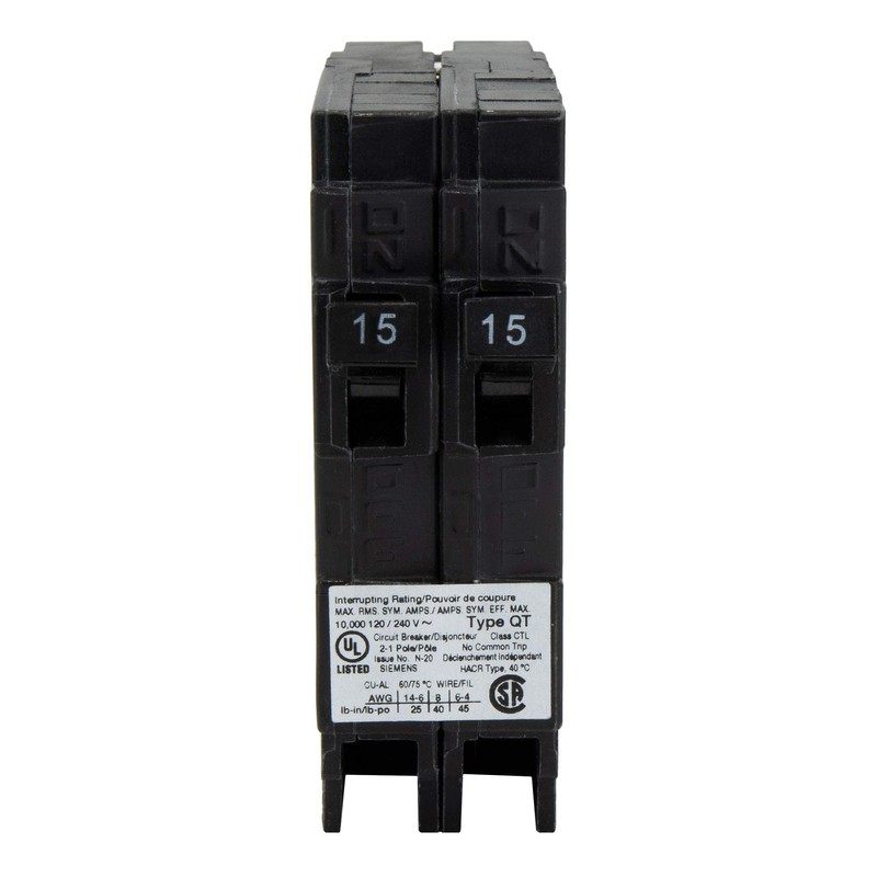 RecPro RV Circuit Breaker 15 Amp Q1515 | Camper Breaker