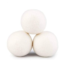 100% NATURAL & HANDMADE WOOL DRYER BALLS Eco-Friendly Reusable Laundry Essentials Saves Drying Time Laundry Balls (3PCS)