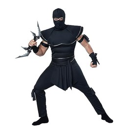 California Costumes Adult Ninja Warrior Costume, Large Black