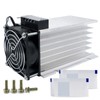 LCLCTC SSR Heat Sink with 120v Fan for Three 3