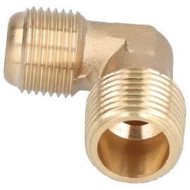 Air Compressor Elbow, Brass 90 Degree Male Pipe to Female Pipe Connect Fittings, Pump Head 1100W/1500W Elbow Compressor Air Pump Accessories Copper Elbow
