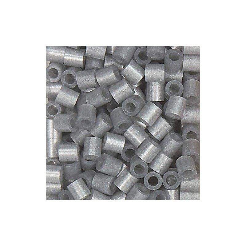 Perler Beads Fuse Beads for Crafts, 1000pcs, Metallic Silver