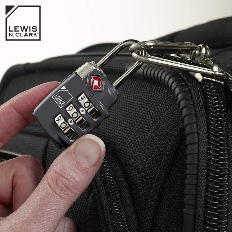 Lewis N. Clark Travel Sentry TSA-Approved Luggage Lock, Large 3