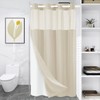 WONICY Small No Hooks Luxury Shower Curtain Set with Snap-in