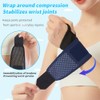 Wrist Support Brace for Gym and Sports, Breathable Adjustable Wrist