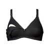 Naturana Women's Cotton Nursing Full Cup Everyday Bra, Black, 42C