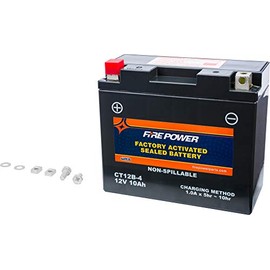 Fire Power Sealed Factory Activated Battery CT12B-4 Compatible With Ducati Streetfighter 848 2013