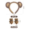 1 Bear Ear Headband, 1 Pair Bear Hairpins, Plush Headwear,