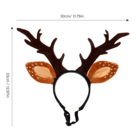 Balacoo Pet Antlers Headband Holiday Christmas Costume for Dogs Cats Hair Accessories