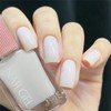 COSMOO- Esmalte de uñas de secado rápido blanco lechoso de