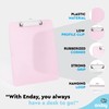 Plastic Clipboard Standard Size Pink, Translucent Low Profile Clip Board,