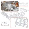 Kitchen Details Over the Sink Metal Dish Drainer Drying Rack,
