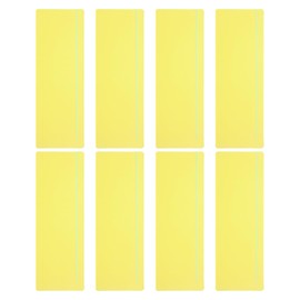 PATIKIL Guided Reading Strips, 8pcs Tracking Highlight Colored Overlay Bookmark Reduce Visual Stress Teacher Teaching Supplies for Classroom, Yellow