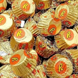 Milk Chocolate Miniature Peanut Butter Cups, Individually Wrapped 1.5 lbs-Crunchy Milk Chocolate Filled With Creamy Peanut Butter That Melts In Your Mouth-Kosher and Gluten Free(24 oz)