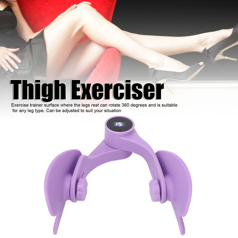 Thigh Exerciser Triangular Shape Massaging 360 Degree Rotating Inner Thigh