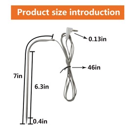 JRSHOME New Upgraded 2 Pack Meat Probe 3.5 mm/1/8 inch Plug Meat BBQ Digital Thermostat Probe for Traeger Grills