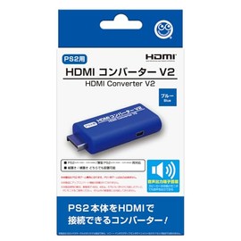 【コロンバスサークル】（PS2用）HDMIコンバーター V2＜ブルー＞ - プレイステーション2用周辺機器