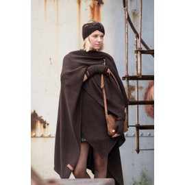 Knit Factory - Joy Headband - Knitted Women's Headband - Ear Warmers with Wool - High Quality - Moss Green