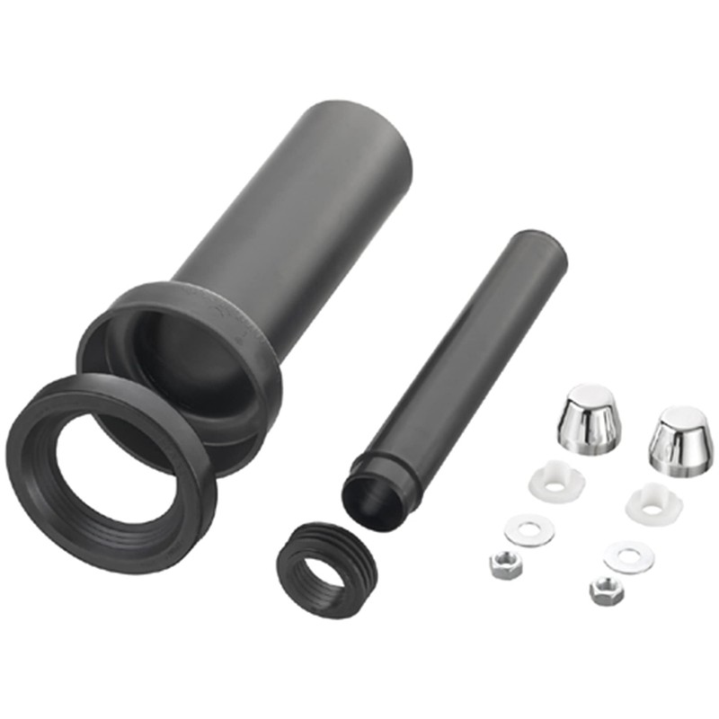 Haas Wall-mounted Toilet Connection Fittings DN 90300mm with Chrome-Plated Covers