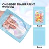 120PCS Smell Proof Mylar Bags,4"x6" Resealable Bag for Small Business,Holographic