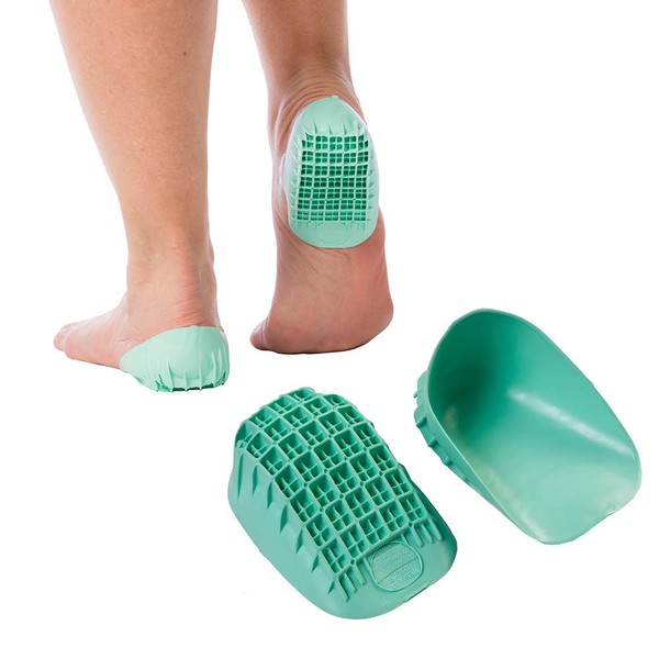 Tuli’s Heavy Duty Heel Cups, Cushion Inserts for Sever's Disease, Plantar Fasciitis, and Heel Pain, Made in The USA, Regular, 2 Pairs
