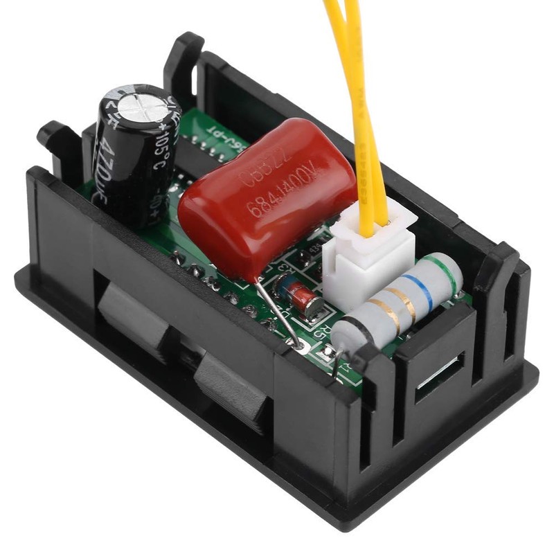 AC Voltmeter Digital LED Display Voltage Meter Panel 2 Wire