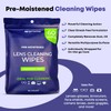 OPTIPAK Pre-Moistened Lens Wipes for Eyeglasses - Individually Wrapped Eye