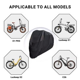 Luckeep Bicycle Cover Waterproof Bike Cover Outdoor Bicycle Storage Cover Heavy Duty Rainproof Sunproof UV-proof Windproof Suitable for Mountain Road Electric Bikes etc
