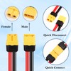 MOOKEERF XT60 Extension Cable 10AWG 6FT XT60 to XT60 Cable