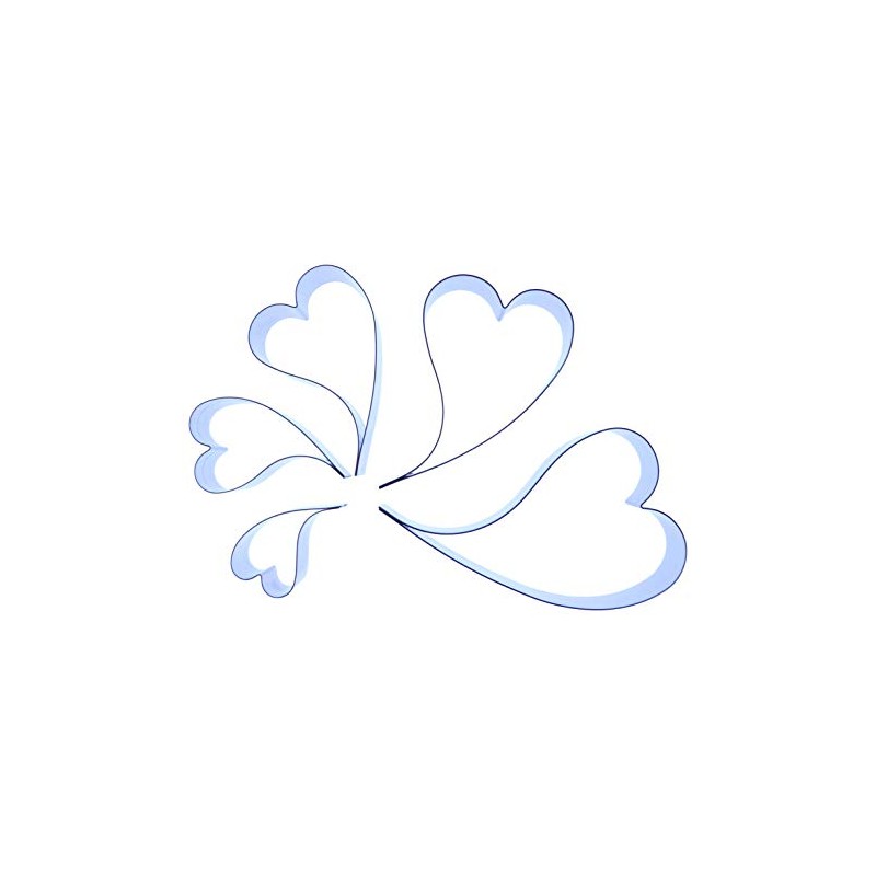 Curvy Heart (Curved wonky) - Stainless Steel Sugarcraft Cutters