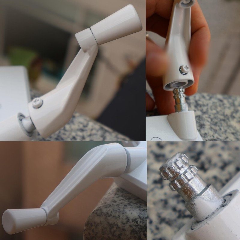 Window Crank Handle Replacement, (Pack of 2)(White Color) Fit to