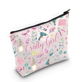 VAMSII Crafting Lover Gift Craft G-irl Makeup Bag Crafter Cosmetic Bag DIY Lover Gift Craft Supplies Hobby Gift (Craft G-irl M)