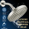 High Pressure Rainfall Shower Head, 6'' Luxury Modern Showerhead with