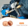 PATIKIL 1/4 Inch ID Copper Pipe End Cap, 6 Pack