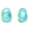 Light Blue Sea Glass Stud Earrings (S117)