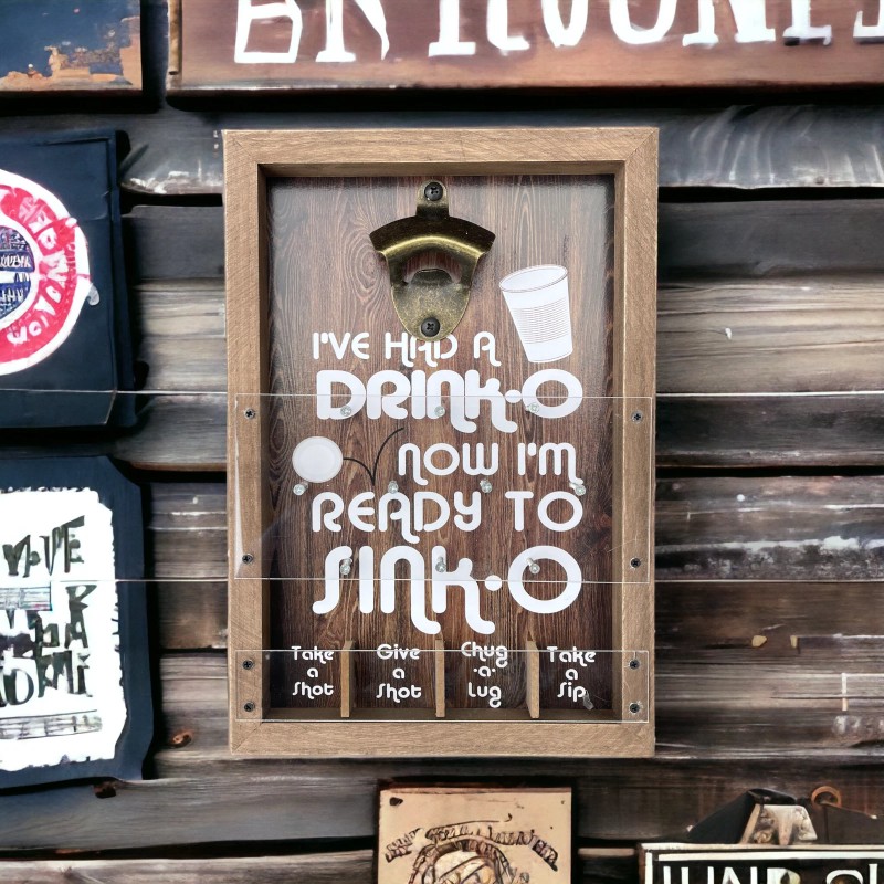 Sign Of The Times Drinko Plinko Ready To Sinko Wall