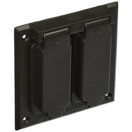 Morris 37224 1 GFCI and 1 Duplex Receptacle 2-Gangs Weatherproof Cover