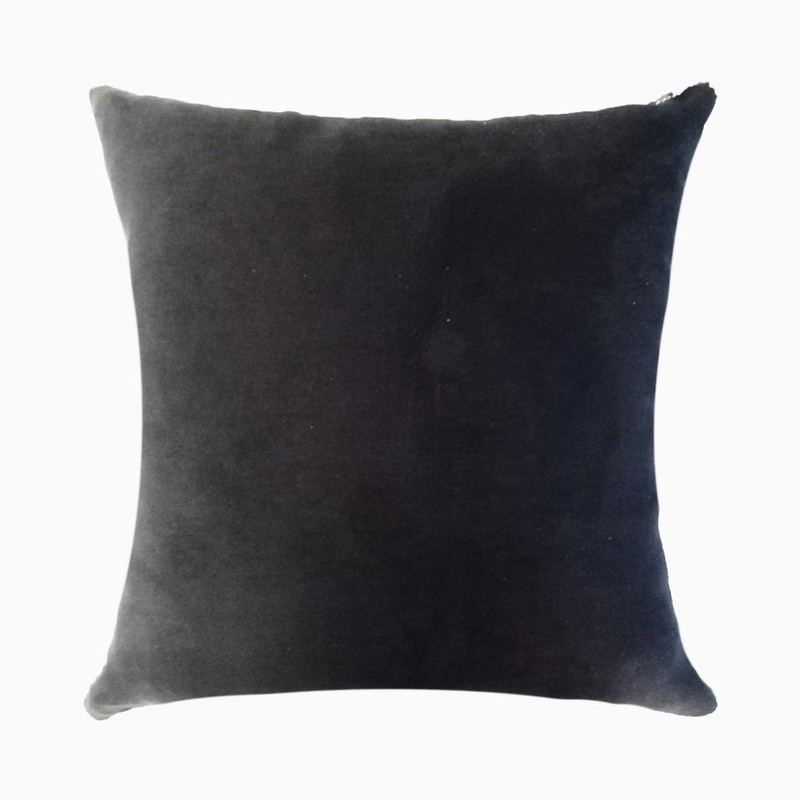 San Tungus Black and White Sequin Mermaid Throw Pillow Case,16"x16"
