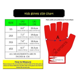 3S Sports Unisex Kids Boy's Girl's Cycling Half Finger Gloves Padded Fingerless Glove Sports Mittens for BMX Bike Biking Motorcycle Running Driving Climbing