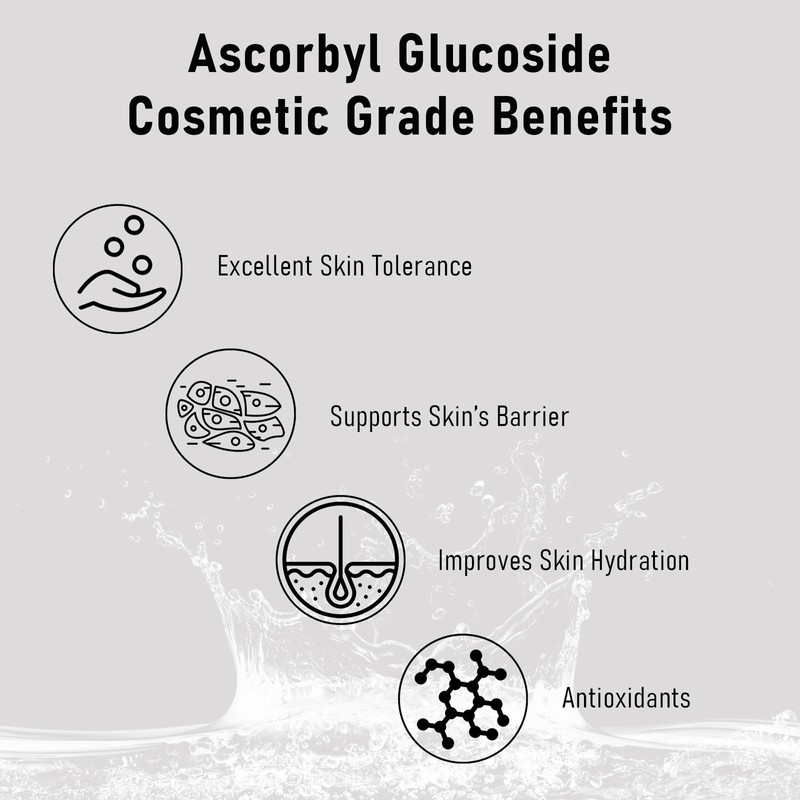 MAYKER Ascorbyl Glucoside Powder 0.7oz, Cosmetic Grade, High Purity Vitamin