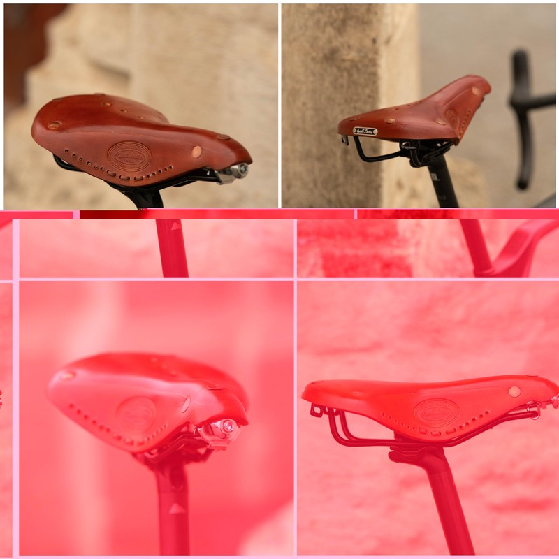 Gusti Eloi M. Genuine Leather Bicycle Saddle Vintage Retro Saddle