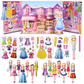 Magnetic Dress Up Dolls for Girls - Paper Doll Dress Up Game Stickers