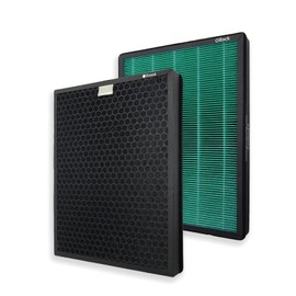 PUREBURG Replacement Filter Set Compatible with Coway Airmega 400 400S Air Purifier,1-Pack (2 Filters) H13 HEPA Activated Carbon MAX2 3-Stage Filtration