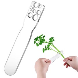 Herb Strippers, Leaf Stripping Tool Acrylic Vegetable Leaf Stripper | Cooking Accessories Gift Herb Cutter for Vegetable, Sand Stems Kale, Herb, Rosemary, Mint