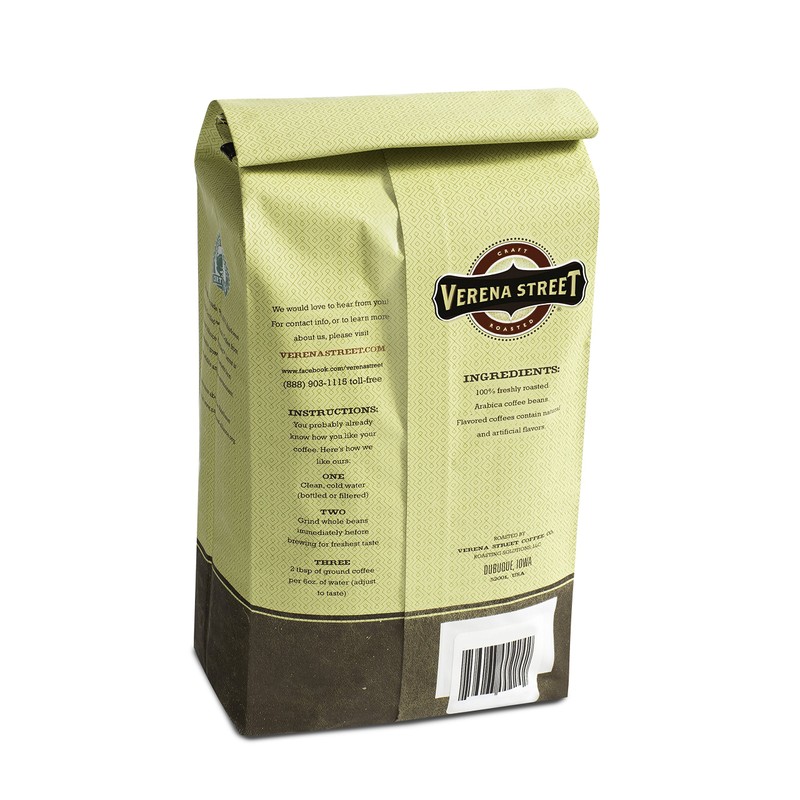 Verena Street 2 Pound Flavored Ground Coffee, Crop Circles Vanilla