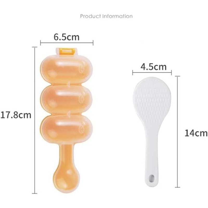 Gammaeon Sushi and Onigiri Rice Ball Shaper Set, Rice Mould